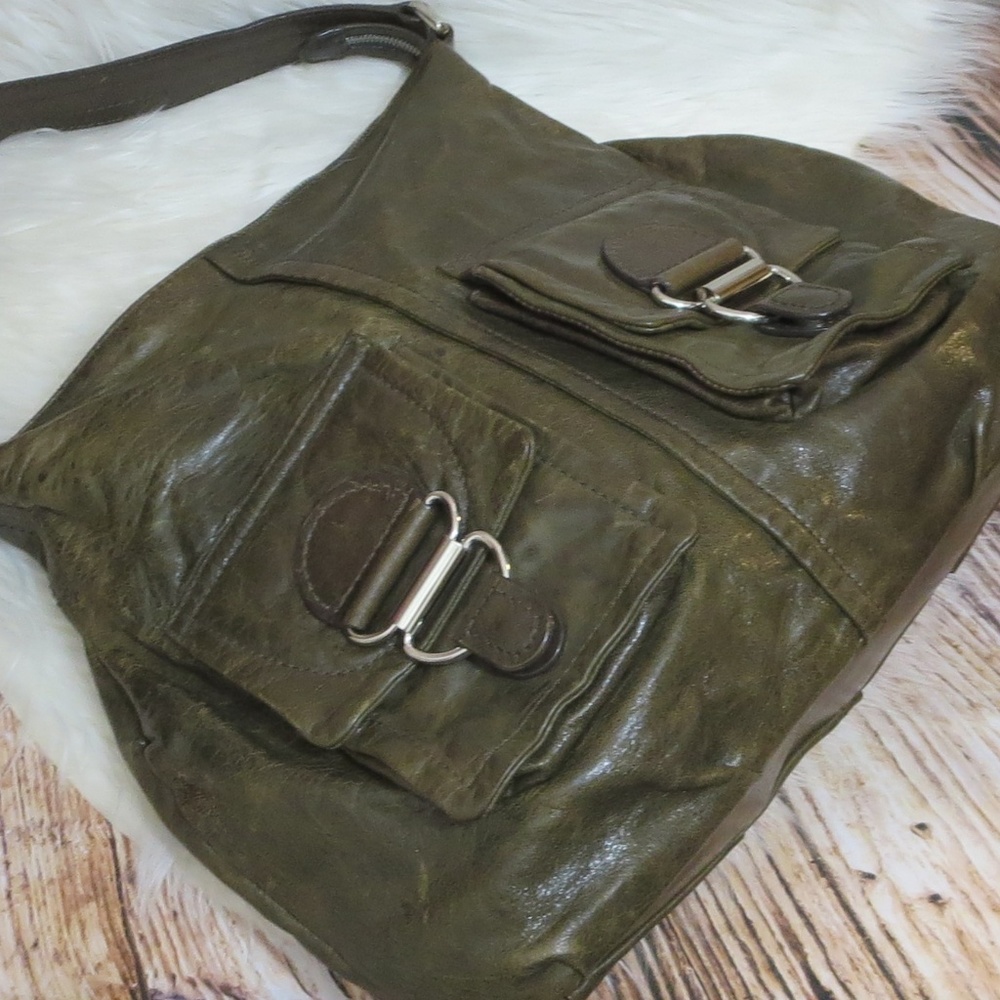 Coccinelle | Green Leather | Large Hobo